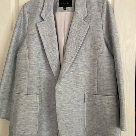Banana Republic light Blue woman’s blazer - Picture 2 of 5